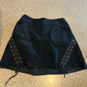 Dont ask why corduroy goth punk skirt